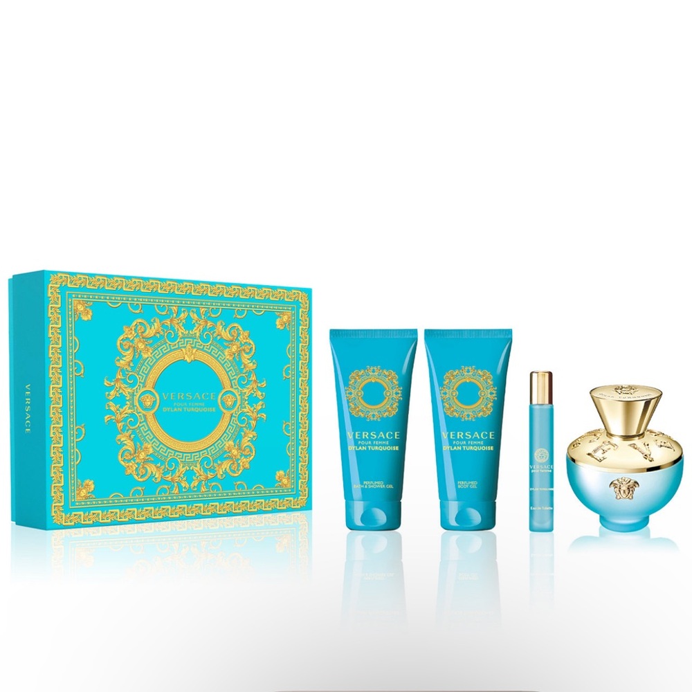 Versace Bright Crystal Gift Set - Blue and Gold